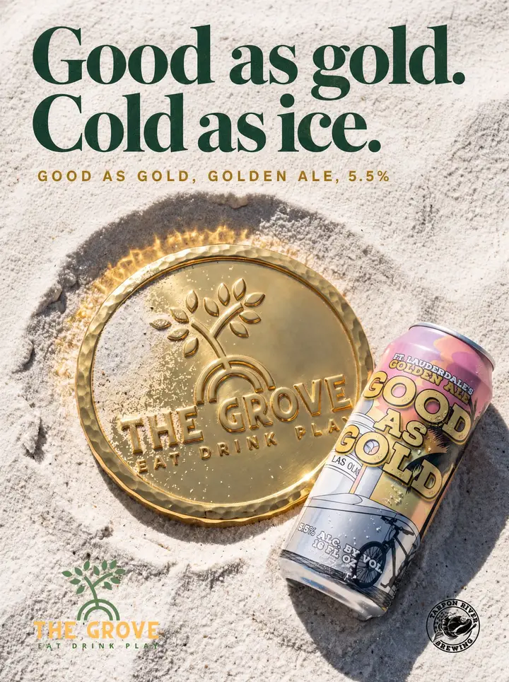 Tarpon River Brewing post, Good as gold